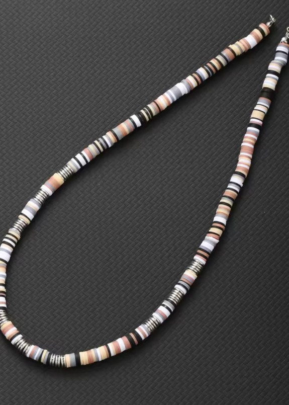 Стильний ланцюжок на шию декорований полімерами різнокольоровий MFStore Изображение Стильний ланцюжок на шию декорований полімерами різнокольоровий MFStore