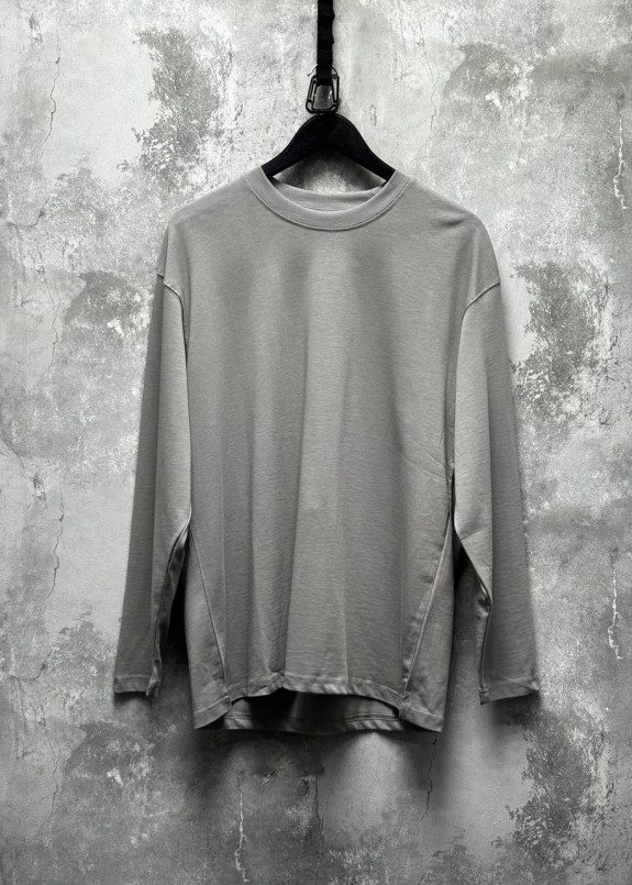 Лонгслів базовий бавовняний сірий MFStore Изображение Лонгслів базовий бавовняний сірий MFStore