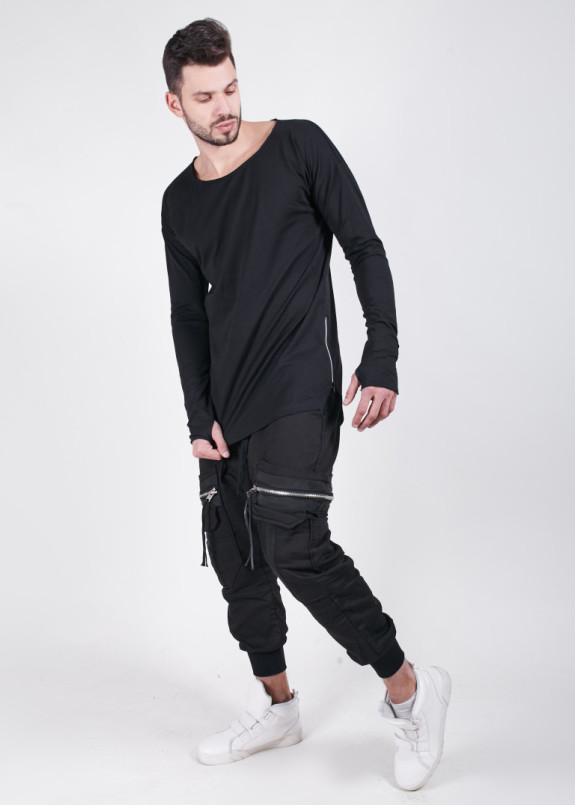 Лонгслив черный Digital MFS BRAND Изображение Лонгслив черный Digital MFS BRAND