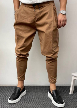 Изображение Стильні чоловічі брюки коричневі MFStore