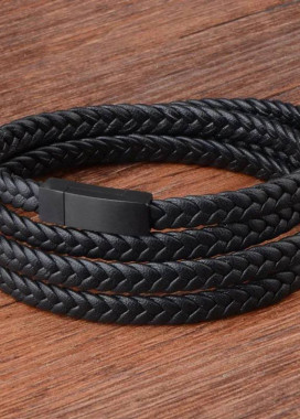 Чоловічий шкіряний браслет з магнітною застібкою MFStore Изображение Чоловічий шкіряний браслет з магнітною застібкою MFStore