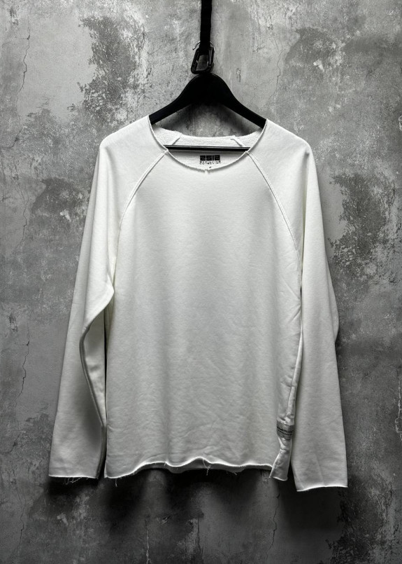 Лонгслів оверсайз з необробленим краєм білий MFStore Изображение Лонгслів оверсайз з необробленим краєм білий MFStore