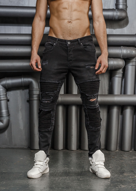 Джинсы с рифлеными вставками Mfstore Изображение Джинсы с рифлеными вставками Mfstore