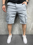 Шорти сірі з накладними кишенями MFStore Изображение Шорти сірі з накладними кишенями MFStore