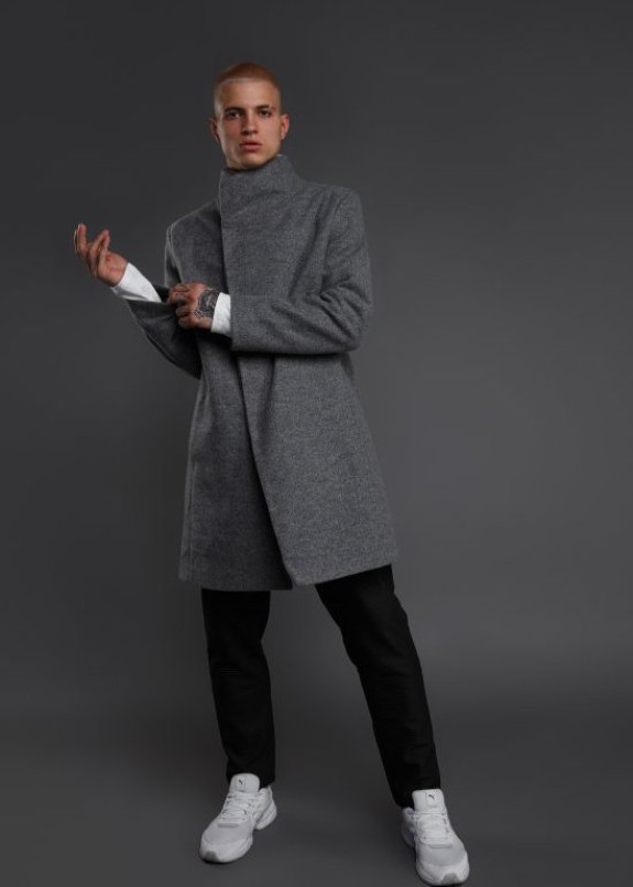 Пальто мужское Autumn серое Изображение Пальто мужское Autumn серое