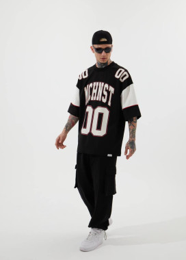 Футболка оверсайз з текстом і принтами 00 MFStore Изображение Футболка оверсайз з текстом і принтами 00 MFStore