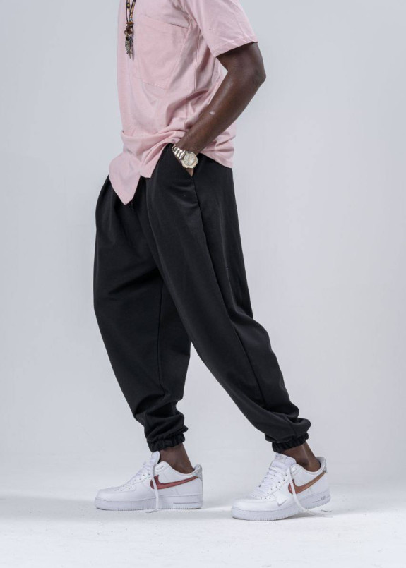 Штани вільного крою чорного кольору MFStore Изображение Штани вільного крою чорного кольору MFStore