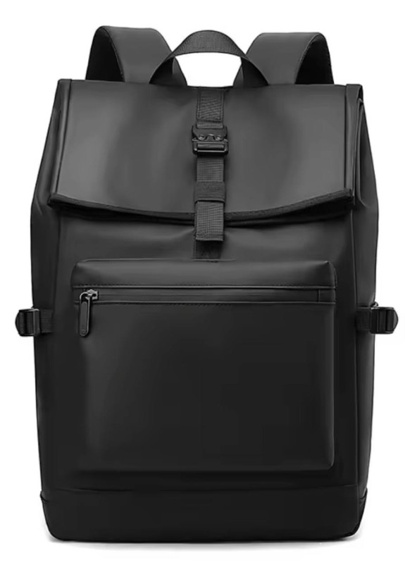 Модний матовий рюкзак чорний MFStore Изображение Модний матовий рюкзак чорний MFStore