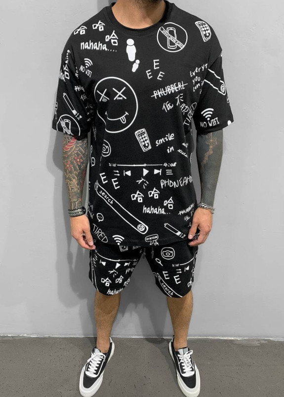 Костюм черный летний SMILE MFStore Изображение Костюм черный летний SMILE MFStore