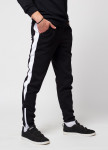 Спортивные штаны мужские чёрные с белым Рокки Tur streetwear Изображение Спортивные штаны мужские чёрные с белым Рокки Tur streetwear