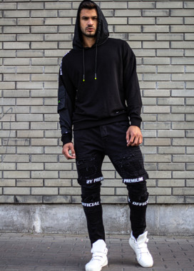 Мужское худи с плащевыми рукавами и капюшоном MFStore Изображение Мужское худи с плащевыми рукавами и капюшоном MFStore