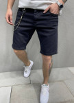 Изображение Стильные шорты узкие с цепочкой черные MFStore