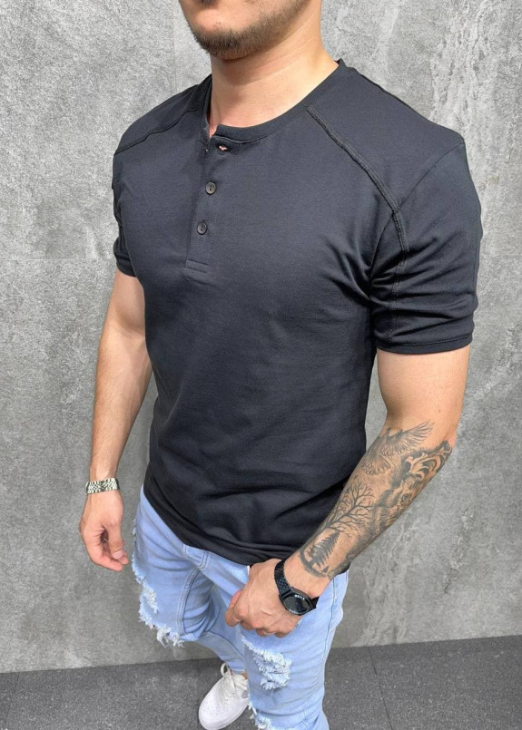 Стильная базовая футболка черная Mfstore Изображение Стильная базовая футболка черная Mfstore