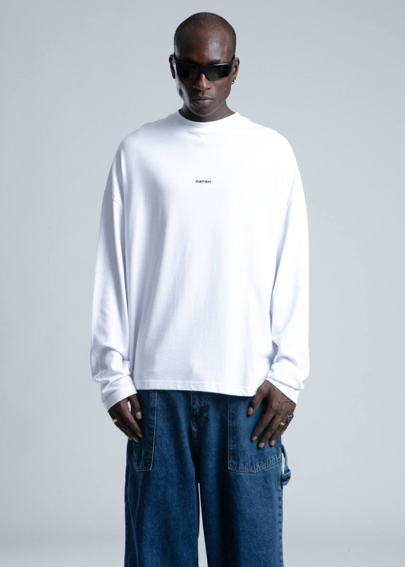 Лонгслів оверсайз базовий білий MFStore Изображение Лонгслів оверсайз базовий білий MFStore