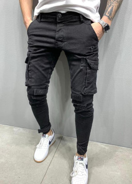 Джинсы с затяжками выше колена и снизу MFStore Изображение Джинсы с затяжками выше колена и снизу MFStore