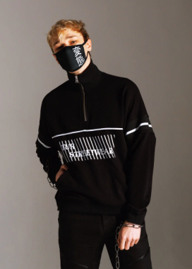 Худи мужской черный Саб-Зиро Изображение Худи мужской черный Саб-Зиро