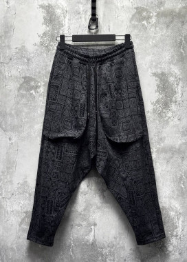 Штани вільного крою галіфе з накладними карманами сірі MFStore Изображение Штани вільного крою галіфе з накладними карманами сірі MFStore