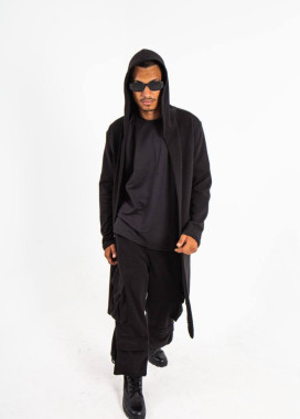 Мантія пряма чоловіча чорна MFStore Изображение Мантія пряма чоловіча чорна MFStore