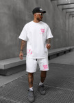 Костюм літній оверсайз з текстом білий MFStore Изображение Костюм літній оверсайз з текстом білий MFStore