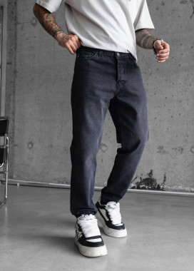 Джинси прямі подовжені чорні MFStore Изображение Джинси прямі подовжені чорні MFStore