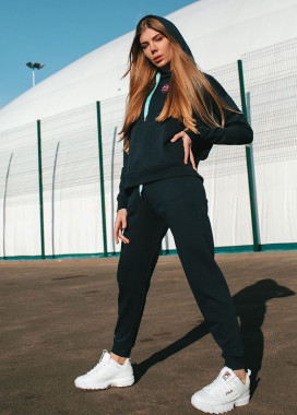 Костюм женский синий happy girl Изображение Костюм женский синий happy girl