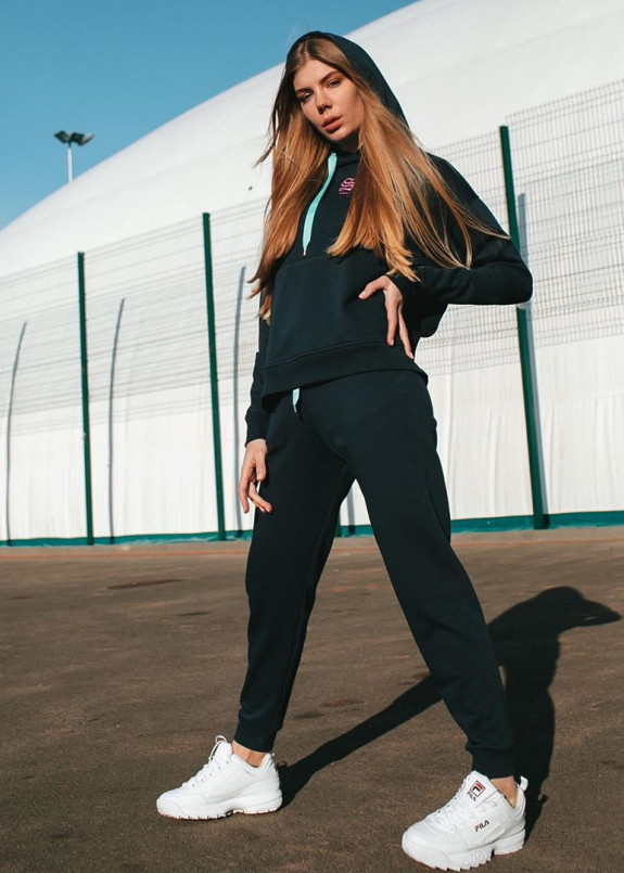 Костюм женский синий happy girl Изображение Костюм женский синий happy girl