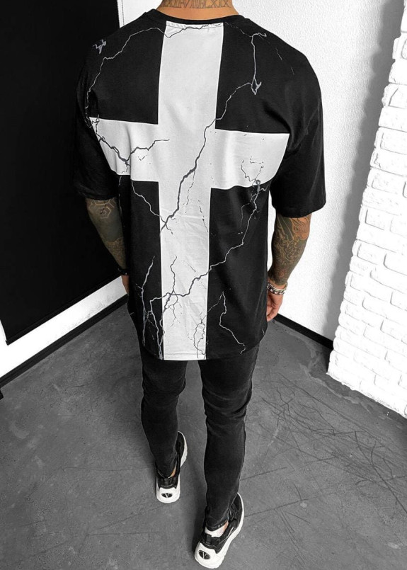 Футболка с крестом на спине MFStore Изображение Футболка с крестом на спине MFStore