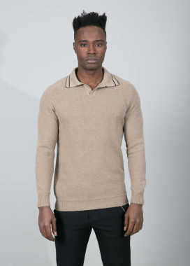 Кофта поло чоловіча пісочна MFStore Изображение Кофта поло чоловіча пісочна MFStore