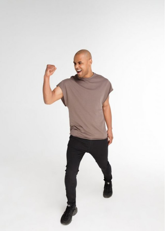 Безрукавка мужская коттон коричневая BLACK LIMIT Изображение Безрукавка мужская коттон коричневая BLACK LIMIT