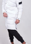 Пуховик белый матовый с мехом MFStore Изображение Пуховик белый матовый с мехом MFStore