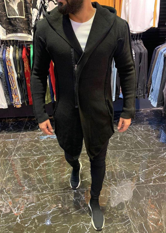 Удлиненный кардиган на молнии MFStore Изображение Удлиненный кардиган на молнии MFStore