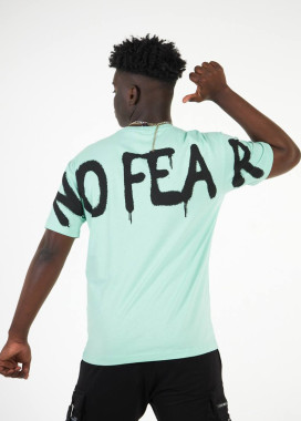Футболка оверсайз no fear чоловіча ментолова MFStore Изображение Футболка оверсайз no fear чоловіча ментолова MFStore