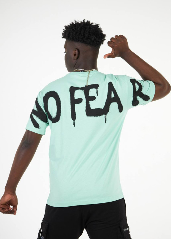 Футболка оверсайз no fear чоловіча ментолова MFStore Изображение Футболка оверсайз no fear чоловіча ментолова MFStore