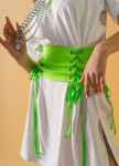 Изображение Платье-футболка с поясом-корсетом