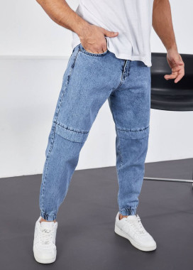 Джоггери блакитні зі вставками над колінами MFStore Изображение Джоггери блакитні зі вставками над колінами MFStore