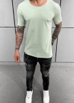 Футболка асиметрична з необробленим краєм ментол MFStore Изображение Футболка асиметрична з необробленим краєм ментол MFStore