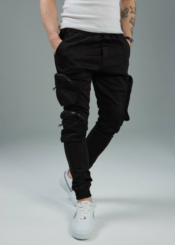 Джогери з накладними карманами чорні MFStore Изображение Джогери з накладними карманами чорні MFStore