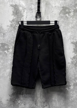 Дизайнерські бавовняні чорні шорти MFStore Изображение Дизайнерські бавовняні чорні шорти MFStore