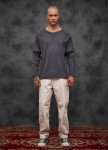 Изображение Модний лонгслів з накладними карманами сірий MFStore