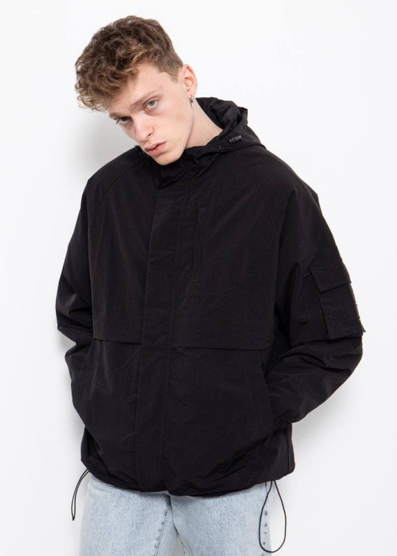 Мужская оверсайз ветровка черная MFStore Изображение Мужская оверсайз ветровка черная MFStore
