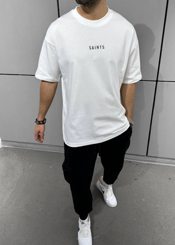 Футболка оверсайз біла saints MFStore Изображение Футболка оверсайз біла saints MFStore