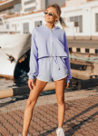 Костюм голубой на завязках Street style Изображение Костюм голубой на завязках Street style