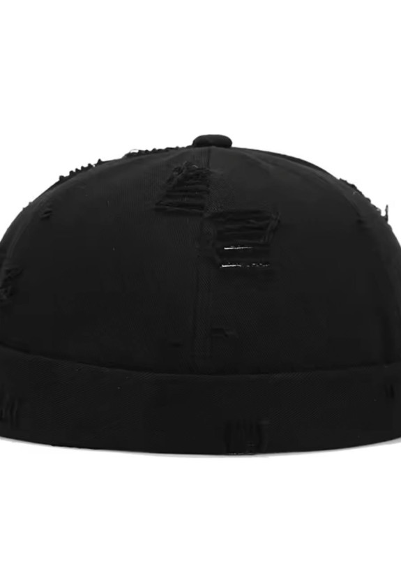 Кепка безкозирка чорного кольору потерта MFStore Изображение Кепка безкозирка чорного кольору потерта MFStore