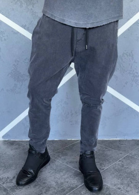 Стильні чоловічі брюки-галіфе сірі MFStore Изображение Стильні чоловічі брюки-галіфе сірі MFStore