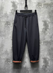 Штани вільного крою з кольоровою манжетою сірі MFStore Изображение Штани вільного крою з кольоровою манжетою сірі MFStore
