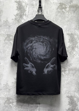 Футболка базова оверсайз чорна з принтом MFStore Изображение Футболка базова оверсайз чорна з принтом MFStore