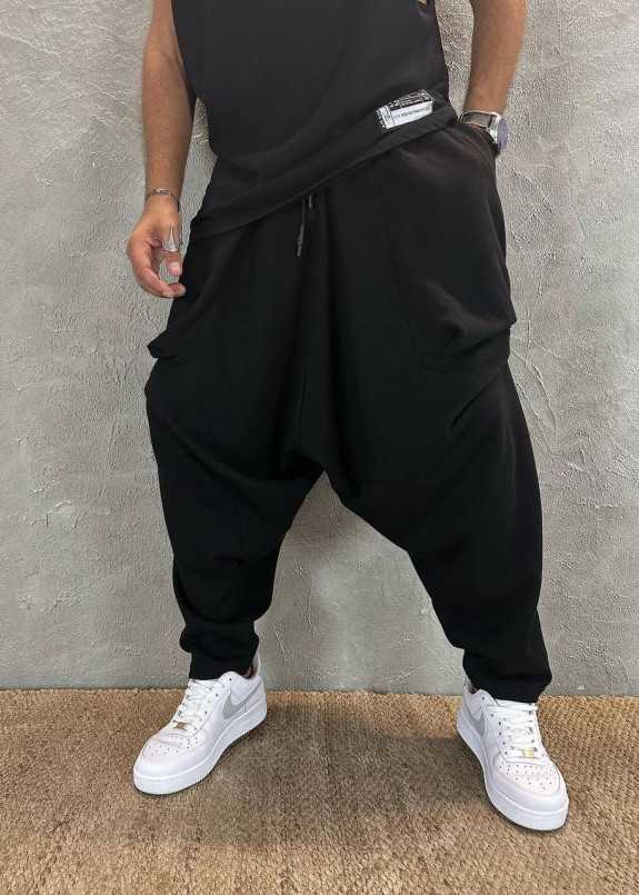 Штани вільного крою галіфе чорні MFStore Изображение Штани вільного крою галіфе чорні MFStore