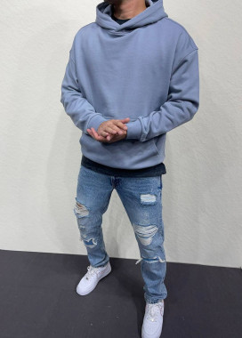 Худі чоловіче оверсайз базове сіре MFStore Изображение Худі чоловіче оверсайз базове сіре MFStore