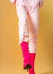 Изображение Женский костюм розовый с завязками
