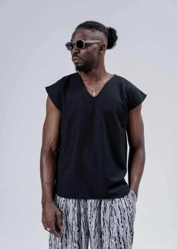 Дизайнерська безрукавка чорна MFStore Изображение Дизайнерська безрукавка чорна MFStore